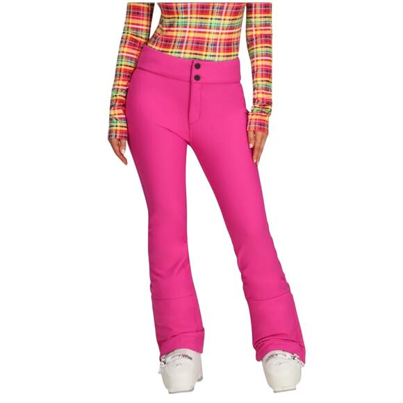 Obermeyer The Bond Snowboard Ski Pants Hot Pink Size 4 NewWith Flaw Softshell - Picture 1 of 11